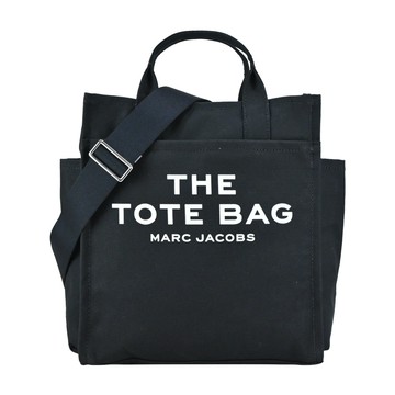 MARC JACOBS THE FUNCTIONAL TOTE字母印花帆布兩用托特包/旅行袋-黑 _廠商直送