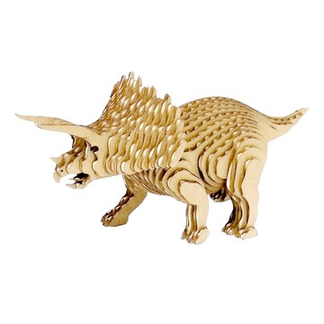 EDISON mama 手作趣味紙模型 稍難 S 6歲以上  三角龍  1包  60片