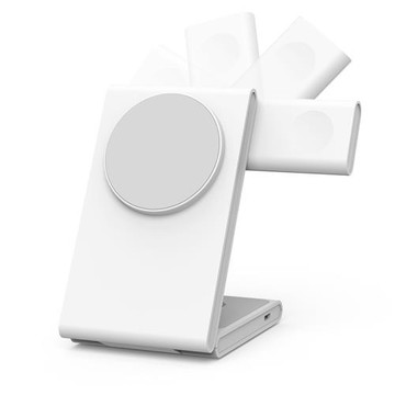 折疊無線充適用于蘋果Magsafe磁吸三合一無線充電支架適用iPhone16 15 pro手機iWatch Ultra2 S8 AirPods Pro