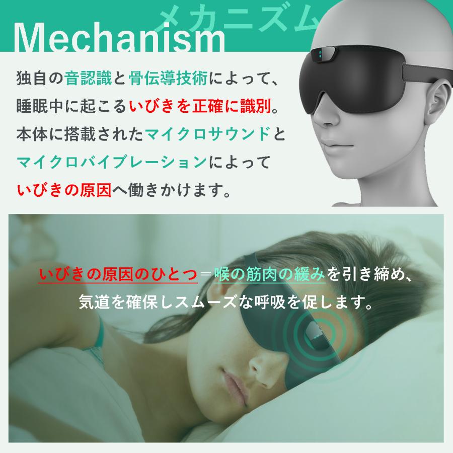 いびき防止グッズ いびき対策 防止 公式 Snore Circle スノアサークル アイマスク いびき改善 装着して眠るだけ 国内正規代理店