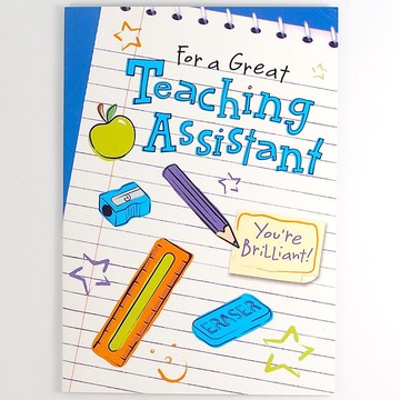 謝謝助教幫我很多忙【Hallmark-卡片 謝師卡】