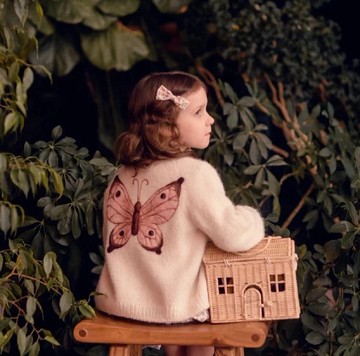 蝴蝶開衫, 針織開衫, 兒童開衫, 嬰兒衣服, 兒童