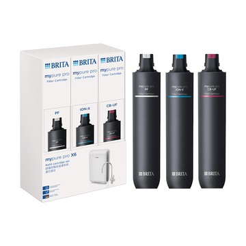 (共3支)德國brita mypure pro x6專用濾心組 pf一支 ion-x一支 cb-uf