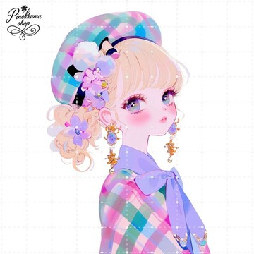 人物貼紙 女孩貼紙 拼貼素材