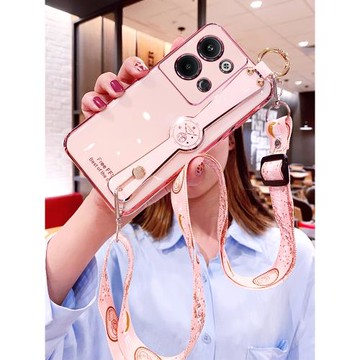 適用opporeno9pro十手機殼reno9por腕帶oppo保護硅膠套5G斜挎掛繩oppreno全包防摔opooreno軟殼加女潮proplus