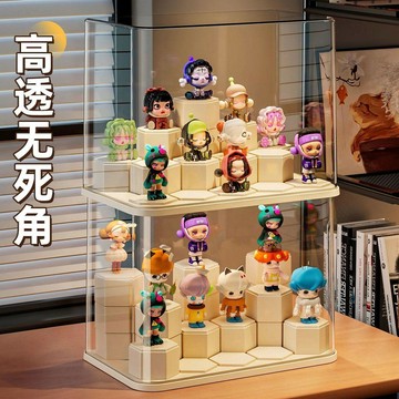 🛒臺灣24h🌳手辦盒展示架展示收納防塵手辦公仔積木透明展示櫃亞克力手辦盒