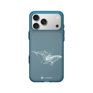 iPhone 17 Pro Max Clear (相機按鈕) 夜幕藍 - Kerby Rosanes - 鯨魚 - 白