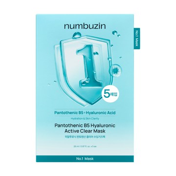 潤碧之茵No.1泛醇B5玻尿酸水潤修護紗布面膜5片