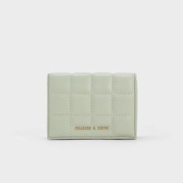 【CHARLES & KEITH】豆腐絎縫短夾