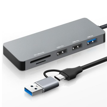 Home Planet 5口 多功能集線器 C轉A雙接口  HUB5C-A  1個