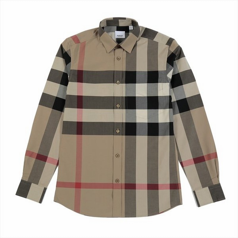 バーバリー Burberry シャツ メンズ チェック ストレッチコットンポプリン シャツ Somerton 長袖 トップス ワイシャツ Xs S M L 通販 Lineポイント最大0 5 Get Lineショッピング