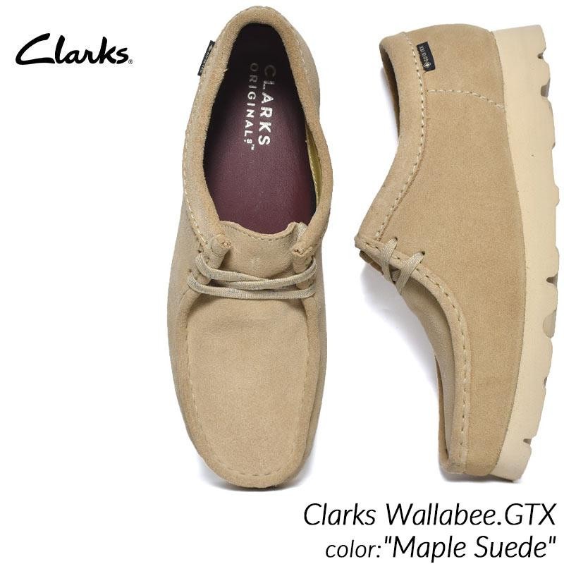 □Clarks □クラークス ワラビーブーツ ゴアテックス メープルスエード