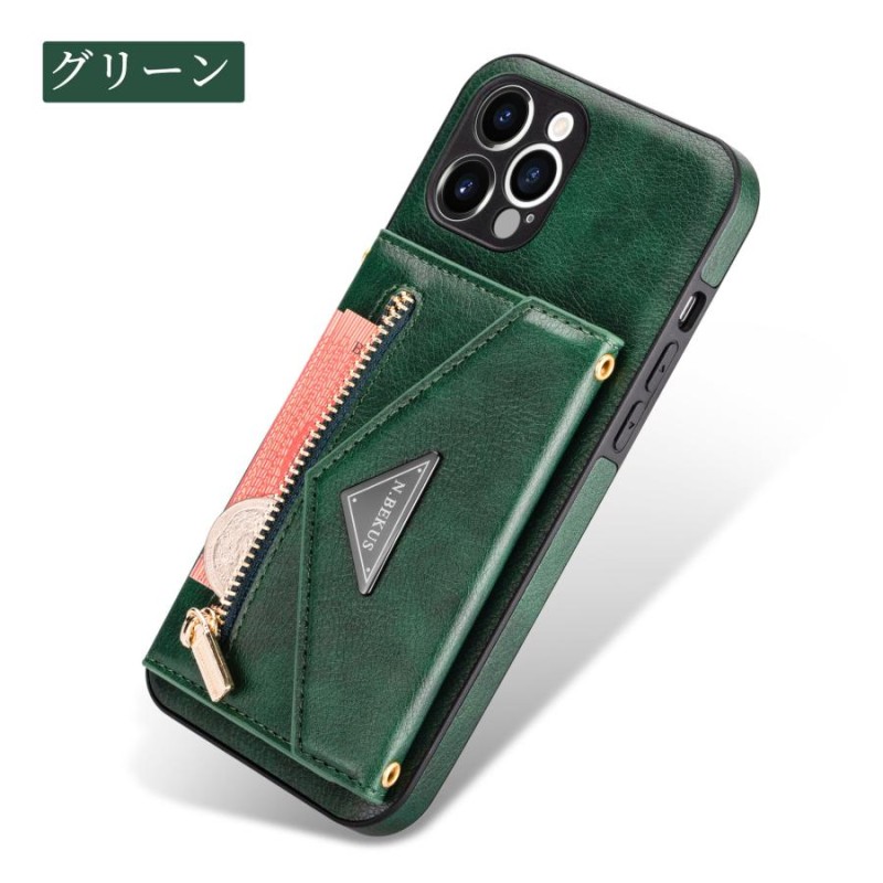 スマホケース ショルダー 携帯 iPhone13 Pro iPhone12 iPhone11 ストラップ付き 大容量 背面 収納 肩掛け ポケット  カード ケース 耐熱性 柔軟性 高級レザー | LINEブランドカタログ