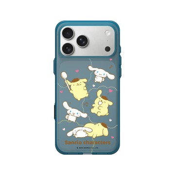 iPhone 17 Pro Max Clear (相機按鈕) 夜幕藍 - 三麗鷗-布丁狗＆大耳狗綜合圖 Mix Characters - Yummy ! Yummy !