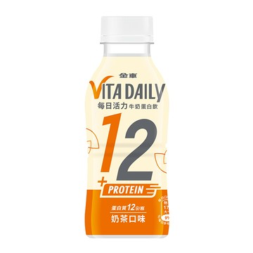 金車每日活力牛奶蛋白飲奶茶風味-4入