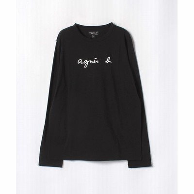 Agnes B Femme アニエスベー ファム S137 Ts ロゴtシャツ レディース ブラック 通販 Lineポイント最大get Lineショッピング