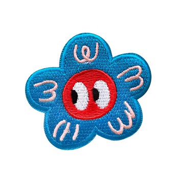 電繡布章 罌粟花 Dobby，包袋掛飾，包袋配件