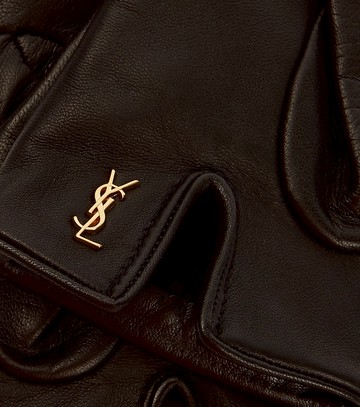 Saint Laurent Cassandre leather gloves