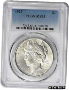 アンティークコイン 1925 Peace Dollar MS63 PCGS | LINEショッピング