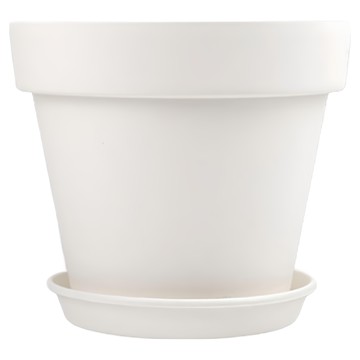 HICKIES 藝術花盆  1個  白色  2號 (140 x 135 mm)