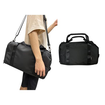 ~雪黛屋~SPYWALK 旅行袋髒濕物分離中容量科技防水尼龍提肩背斜側背SW1120