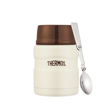 【THERMOS膳魔師】食物燜燒罐_SK3000系列_470ml_香草巧克力色