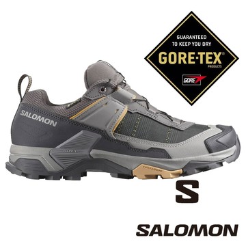 【SALOMON 法國】女X ULTRA 5 GT低筒登山鞋『李子紫/黑灰/土棕』477262 戶外 露營 登山 健行 休閒 時尚 旅遊 低筒 登山鞋