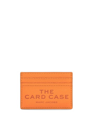 Marc Jacobs - logo-debossed leather cardholder - unisex - Leather - One Size - Orange