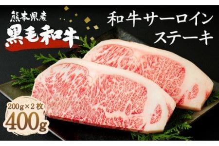 熊本県産 黒毛和牛 サーロイン ステーキ 計400g（200g×2） 国産 牛肉