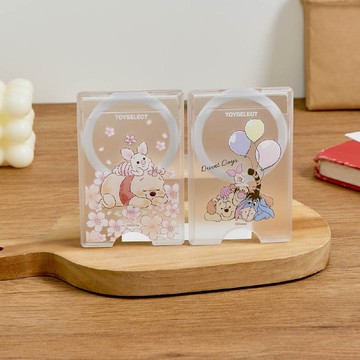 Disney小熊維尼-趴睡花地MagSafe磁吸卡片夾