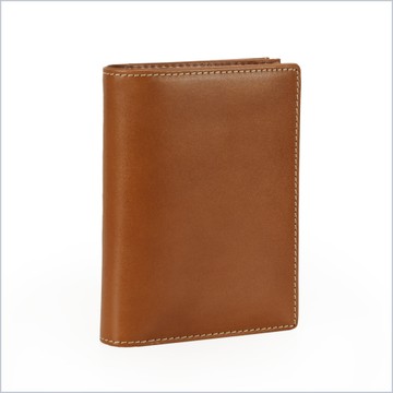 Classic 植鞣革翻頁式中夾[N-641-CL-T]