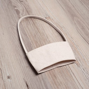 禾織｜環保帆布杯套提袋(米白) 6入組