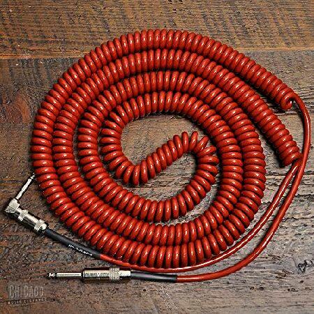 Lava Super Coil Instrument Cable 35' Angle-Straight Metallic Red 並行輸入品