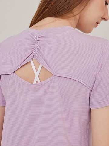 【S2N】FOREVER LAUGH 銀纖垂感抽褶上衣_Thistle T239