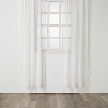 艾禮思緹花落地窗紗270x230 直條白