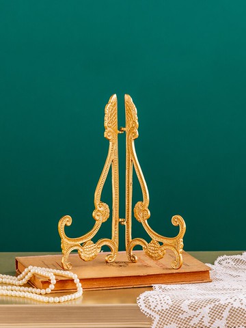 收獲小屋相框立式展示架輕奢盤子架碟架餐邊柜盤托廚房收納置物架