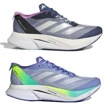 Adidas 慢跑鞋 女鞋 避震 ADIZERO BOSTON 12 灰/藍【運動世界】IF9219/IF9220