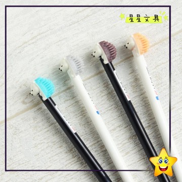✨星星文具✨SKB 小刺蝟 可愛 動物造型 0.5mm 按動中性筆 中性筆 原子筆 針筆 療癒 造型筆 DS-079