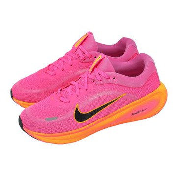 Nike 慢跑鞋 Stellar Ride GS 大童 女鞋 粉紅 橘 緩震 運動鞋 HQ3266-603