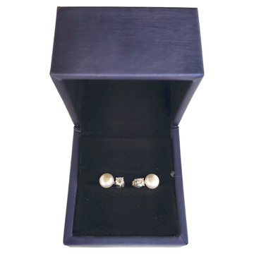 BIOAM 佰歐安 60分莫桑鑽耳環珍珠 襯托膚色 皇室風範 日常穿搭皆宜  王妃湖泊