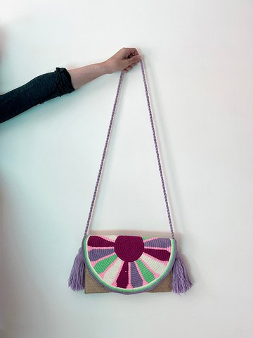 哥倫比亞 Wayuu 手織翻蓋包