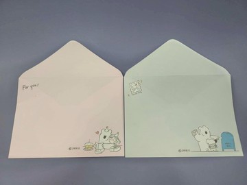 【西式信封】 黑田桑西式信封(淺藍粉紅)18810