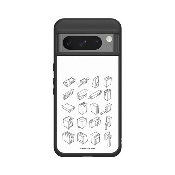 Pixel 8 Pro SolidSuit 黑 - Sketch Factory - 基礎方形素描