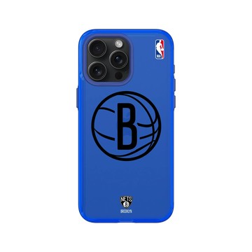iPhone 15 Pro Max Clear 激光藍 - NBA - B&W-布魯克林籃網 Brooklyn Nets B&W - Light