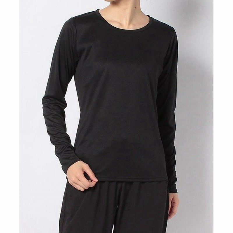 Sports Authority スポーツオーソリティ レディース ベーシック長袖tシャツ 5c Y 011 006 レディーススポーツウェア 長袖 Tシャツ レディース ブラック 通販 Lineポイント最大0 5 Get Lineショッピング