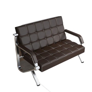 辦公沙發簡約現代鐵藝商務辦公會客接待三人沙發中間茶幾組合沙發【0113103DD】