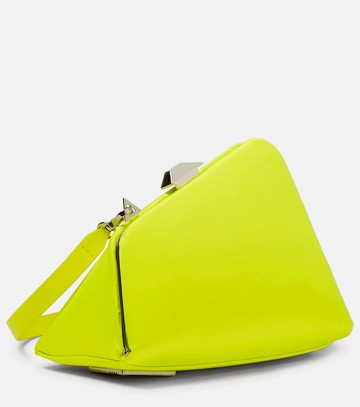 The Attico Midnight satin clutch