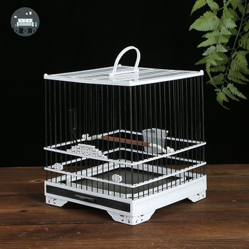 臺灣公司 免運 鳥籠 寵物籠 鸚鵡籠 籠子 繡眼鳥籠抽屜式塑鋼板籠塑料加密黃雀玻璃鋼方籠洗澡籠貝子柳鶯工廠現貨直銷 全館九折 售後保障 店長新品推薦 5m107