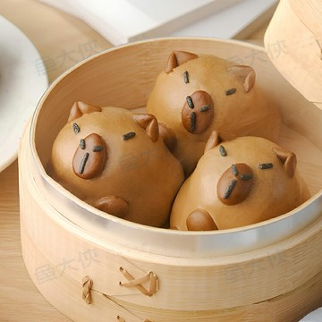 禎祥-芋泥水豚包子(10個/600g/包)#奶素-2A6B【魚大俠】AR335