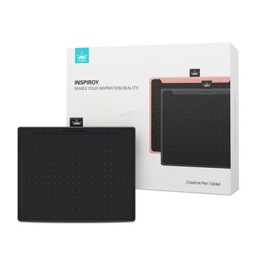 HUION 繪王 INSPIROY H640P plus 繪圖板 星空黑 /台 RTS-300｜領券最高折$220